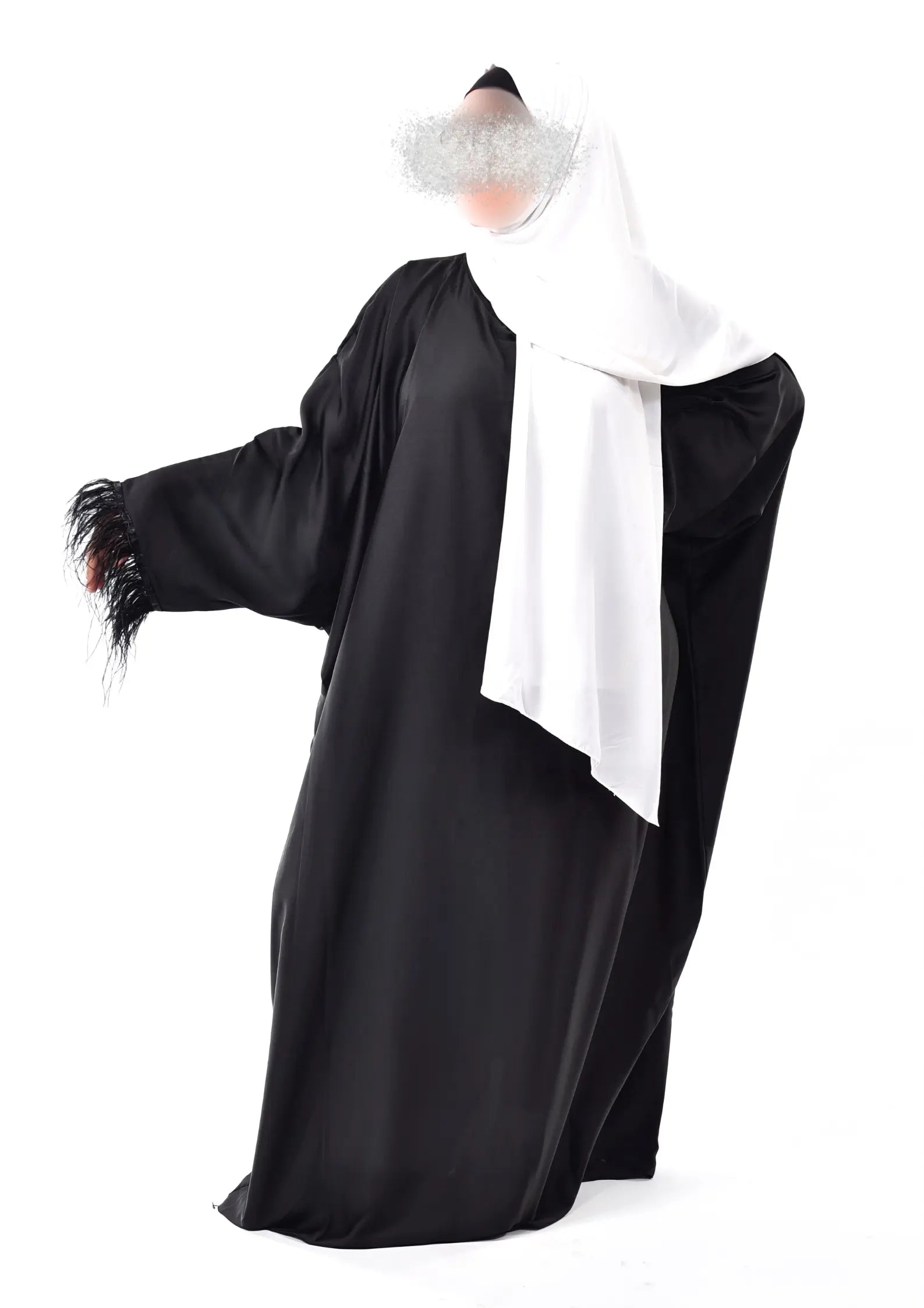 Abaya manche plume Product vendor